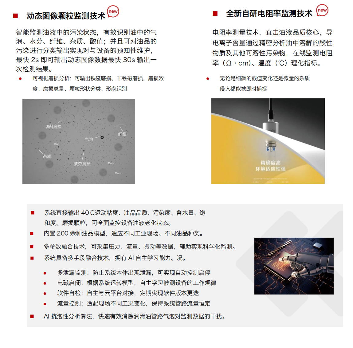 IOL-EX2系列防爆型在线油液监测系统 监测技术