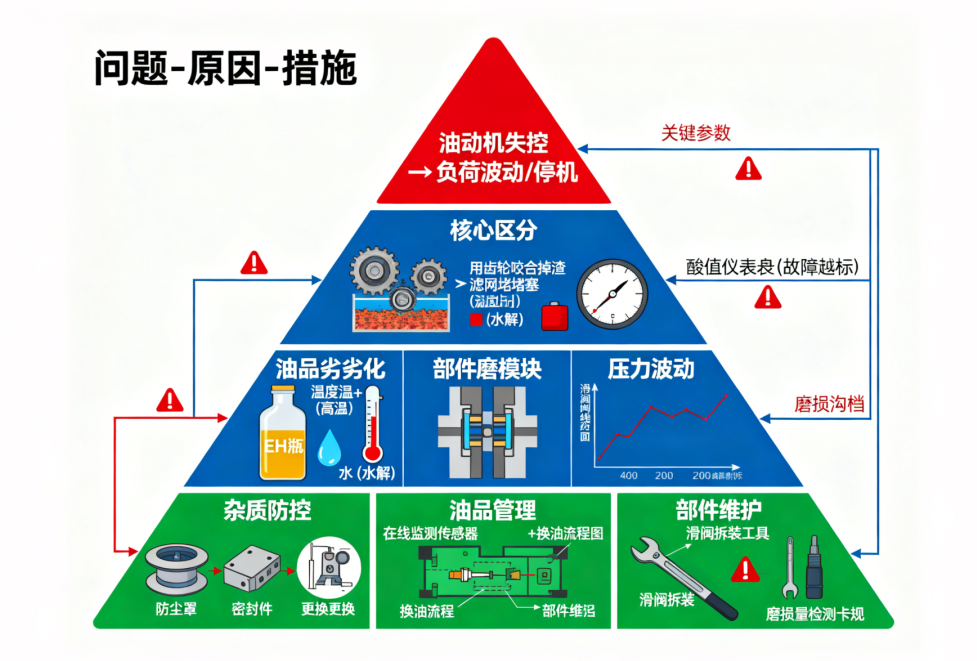 电厂运维必读：汽轮机油系统“三大顽疾”与EH油系统高频故障防范指南  图3